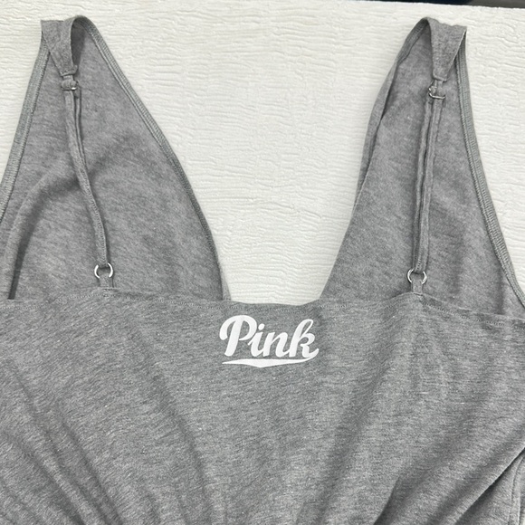 PINK Victoria's Secret Gray Romper with Pineapple Motif and pockets - Picture 4 of 6